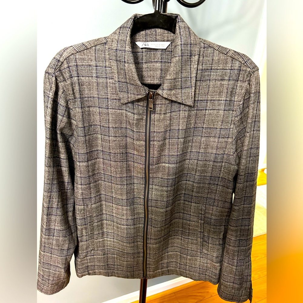 Zara Zip-up Shirt Jacket